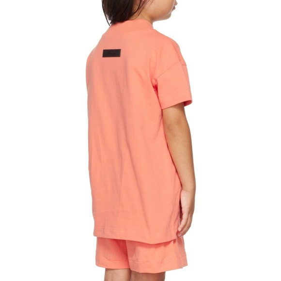 New ESSENTIALS
Kids Pink Mock Neck T-Shirt - Picture 4 of 7
